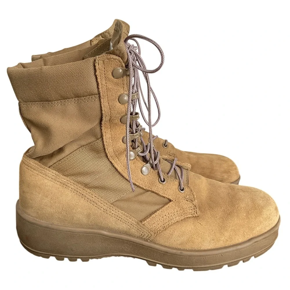 US Army Hot Weather Combat Boot Coyote Brown Vibram Men 11.5R SPM1C1-13-D-1017
